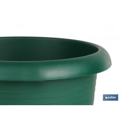 MACETA VERDE MODELO GARDENIA 30X25+ PLATO24cm venta unitaria