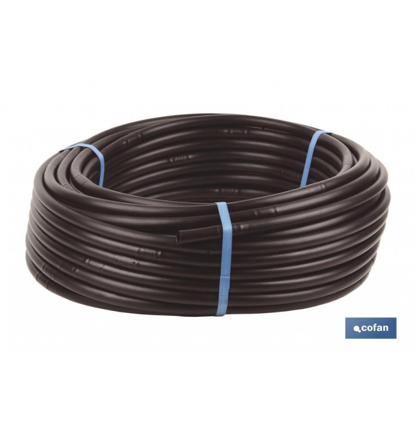 TUBO 100M RIEGO GOTEO NEGRO (Gotero a 0,50m) Ø16MM