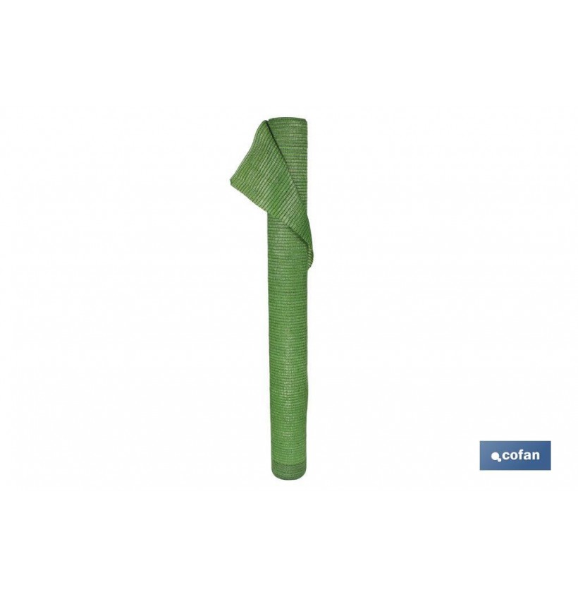 MALLA SOMBREO VERDE CLARO 80% / 90 Grs - 2 x 50 Mts