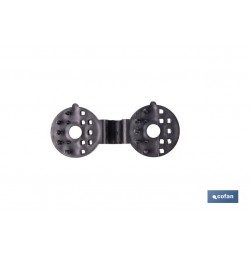 PACK 10 UDS. PINZA NEGRA PARA MALLA DE SOMBREO