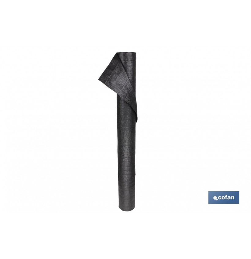 MALLA ANTIHIERBAS 100 grams NEGRA 1x50 mts