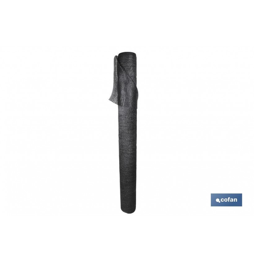 MALLA SOMBREO NEGRA 80% / 90 Grs - 2 x 100 Mts