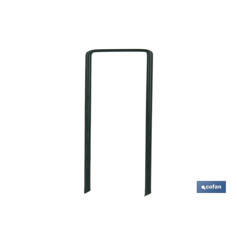 PACK 10 GRAPAS EN U 15 CM PARA CÉSPED ARTIFICIAL