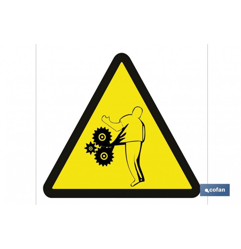 SEÑAL ADHESIVA 105X105MM.