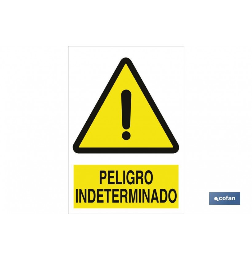 SEÑAL POLIESTIRENO 297X210 MM.