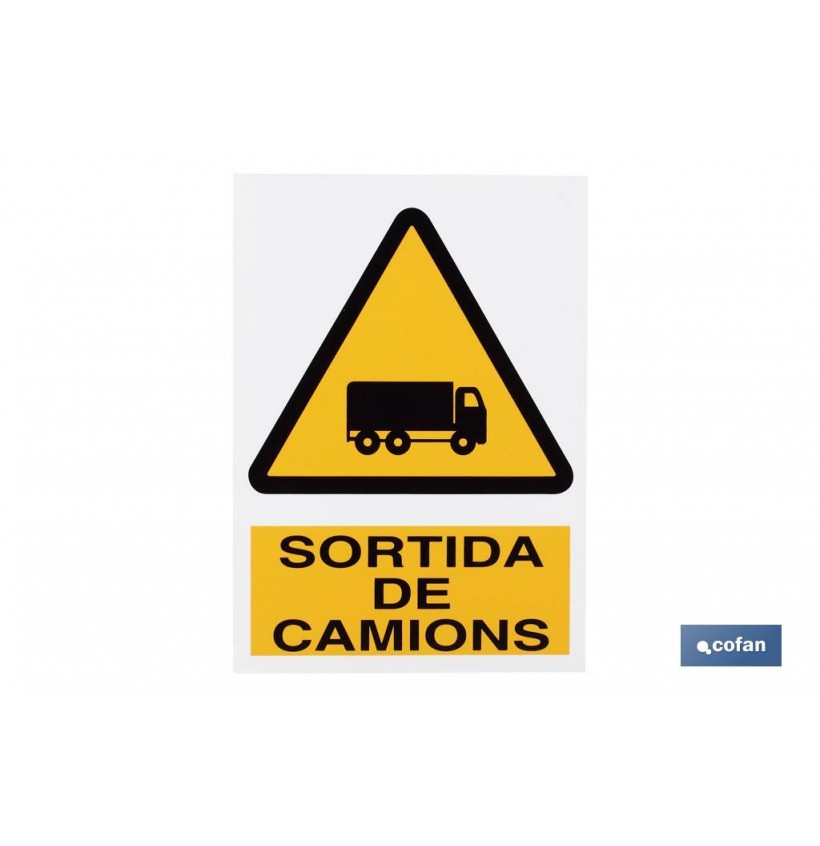SEÑAL POLIESTIRENO 297X210 MM