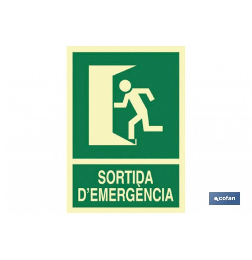 SEÑAL LUMINISCENTE 297X210MM.