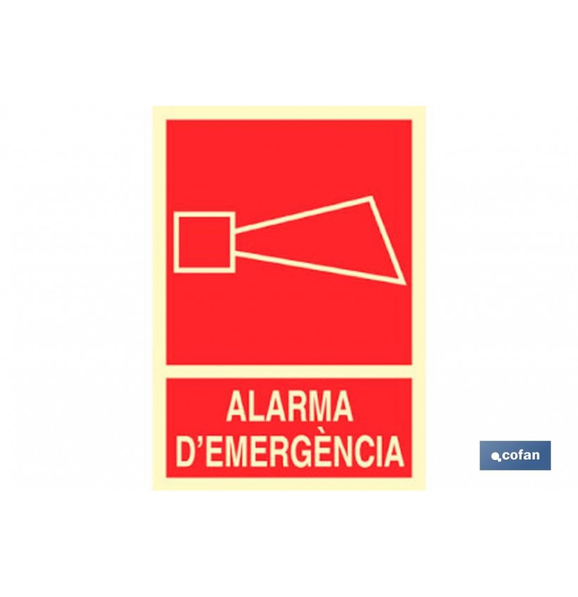 SEÑAL LUMINISCENTE 297X210MM.