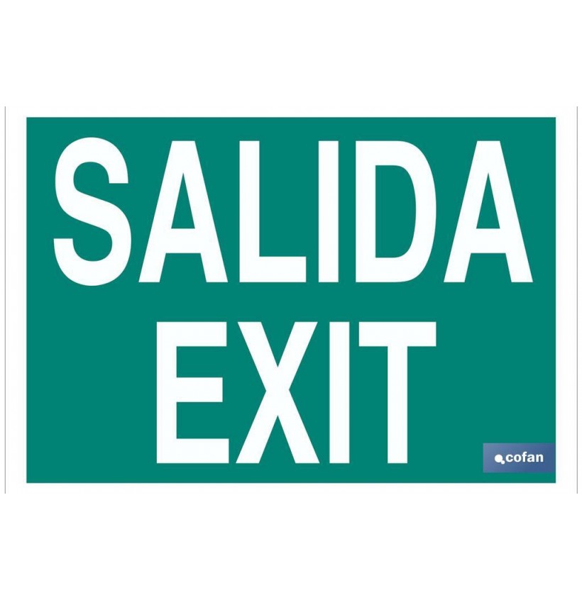 SEÑAL LUMINISCENTE 210X148MM.