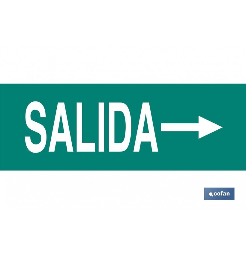 SEÑAL LUMINISCENTE 400X100MM.