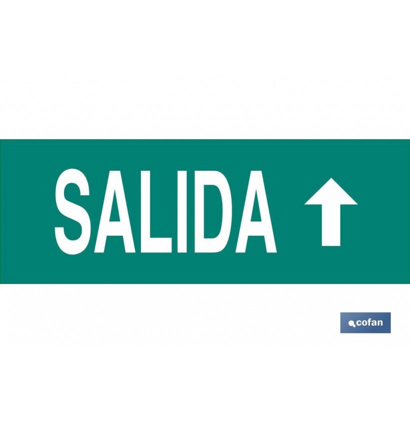 SEÑAL LUMINISCENTE 400X100MM.