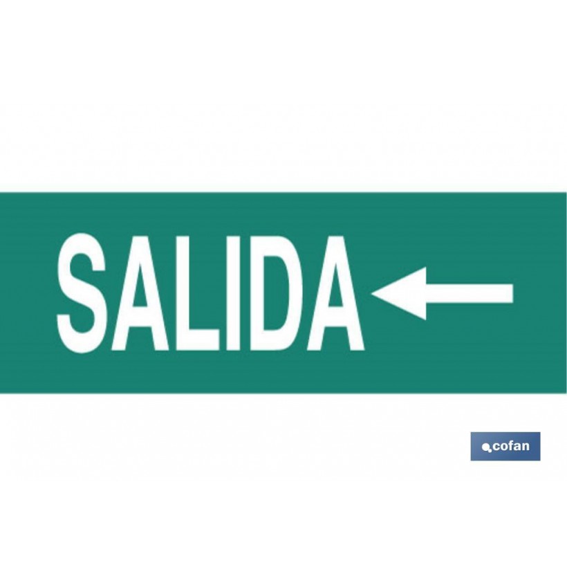 SEÑAL LUMINISCENTE 400X100MM.