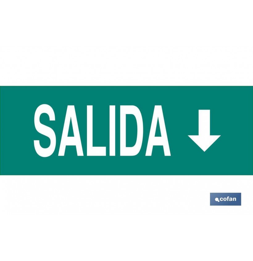 SEÑAL LUMINISCENTE 400X100MM.