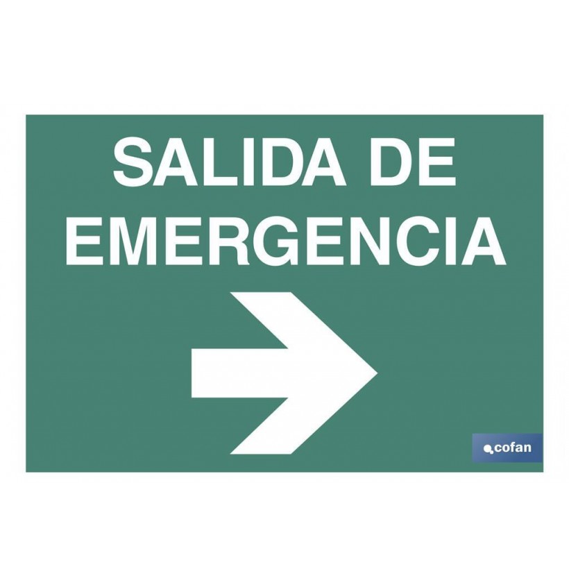 SEÑAL LUMINISCENTE 210X148MM.