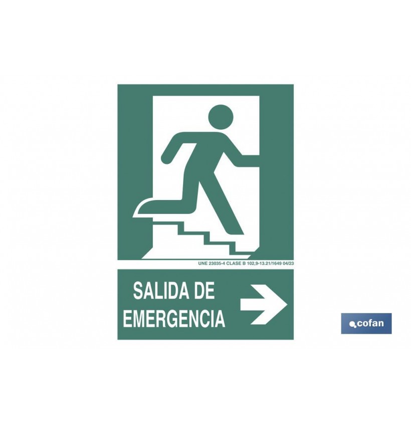 SEÑAL LUMINISCENTE 420X297MM.
