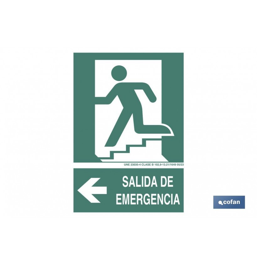 SEÑAL LUMINISCENTE 210X148MM.