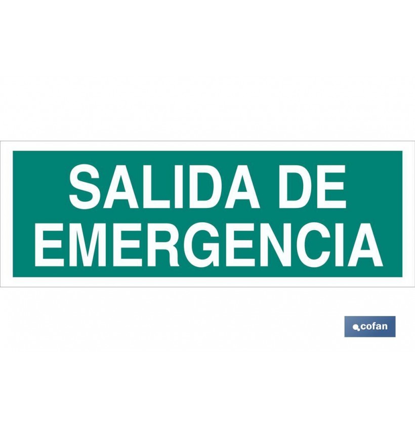 SEÑAL LUMINISCENTE 400X100MM.