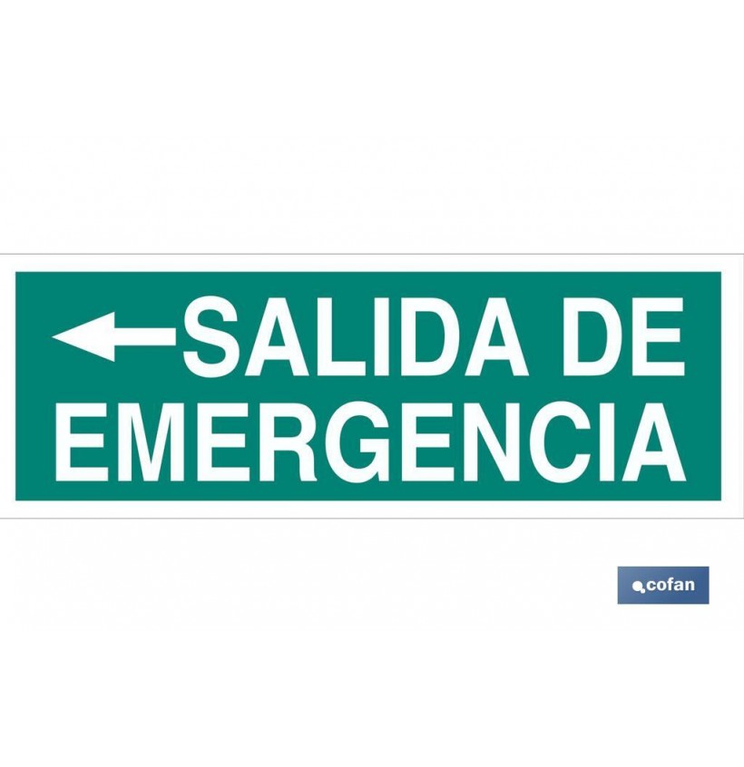SEÑAL LUMINISCENTE 400X100MM.