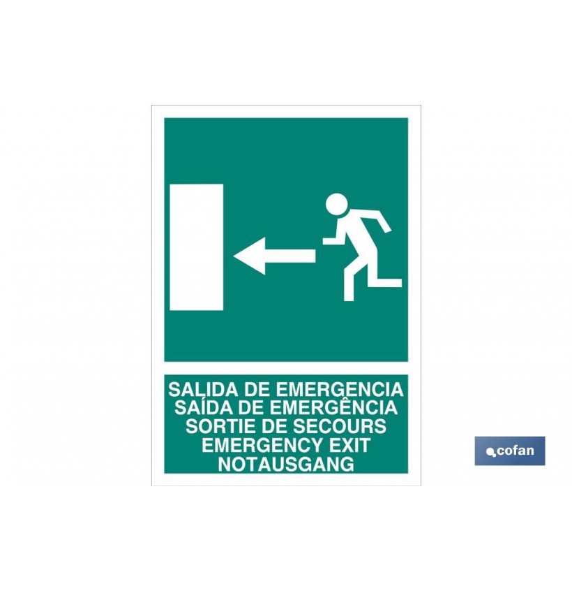 SEÑAL LUMINISCENTE 297X210MM.