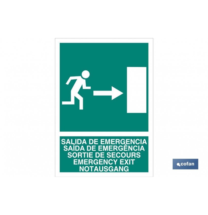SEÑAL LUMINISCENTE 297X210MM.