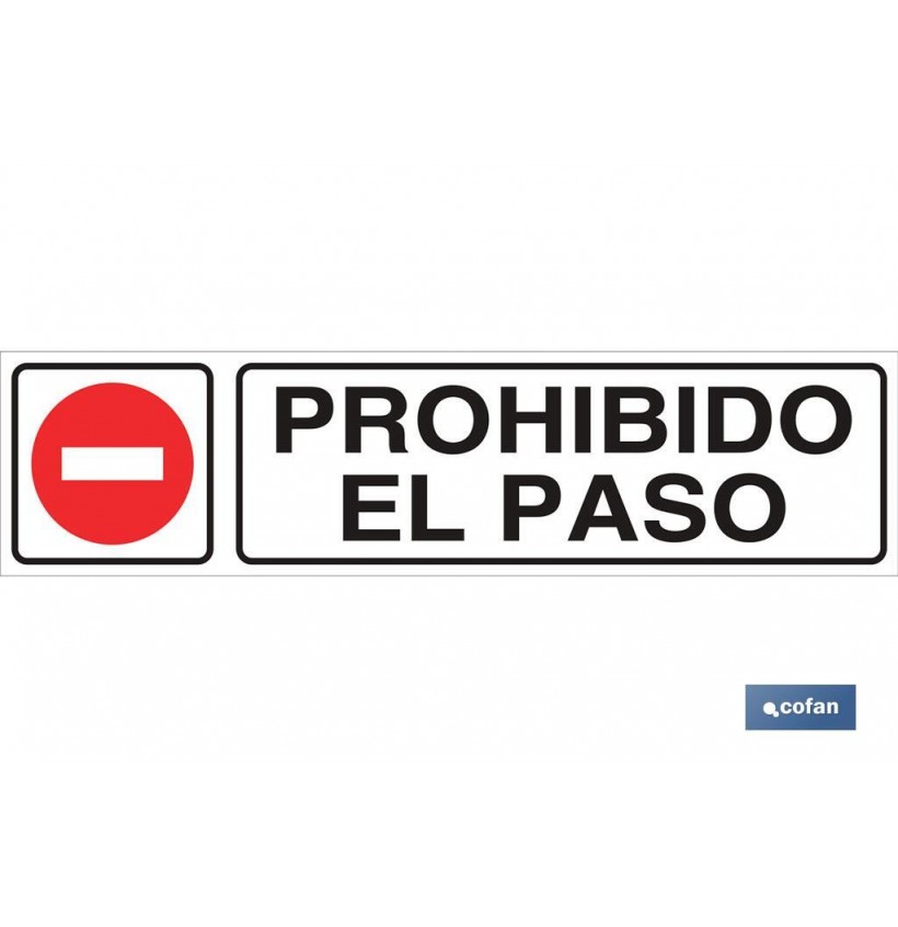 SEÑAL GLASSPACK ADHESIVA 250X62MM.