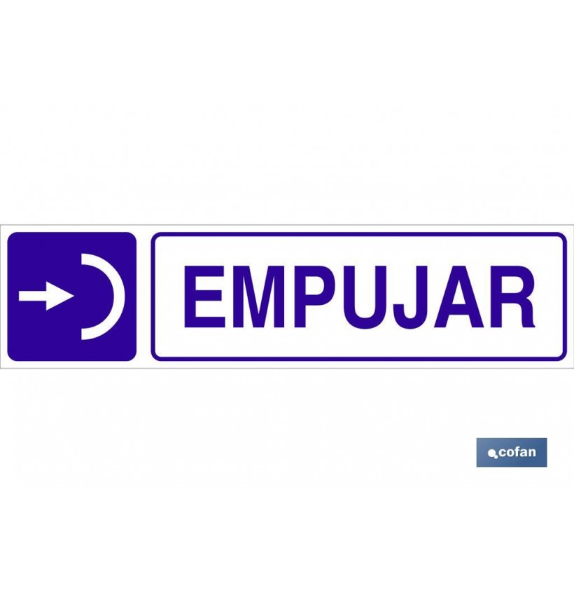 SEÑAL GLASSPACK ADHESIVA 250X62MM.