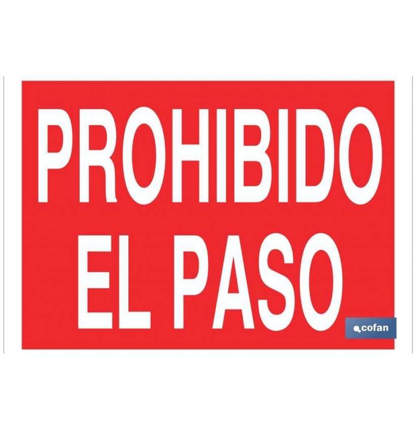 SEÑAL  POLIESTIRENO 297X210MM