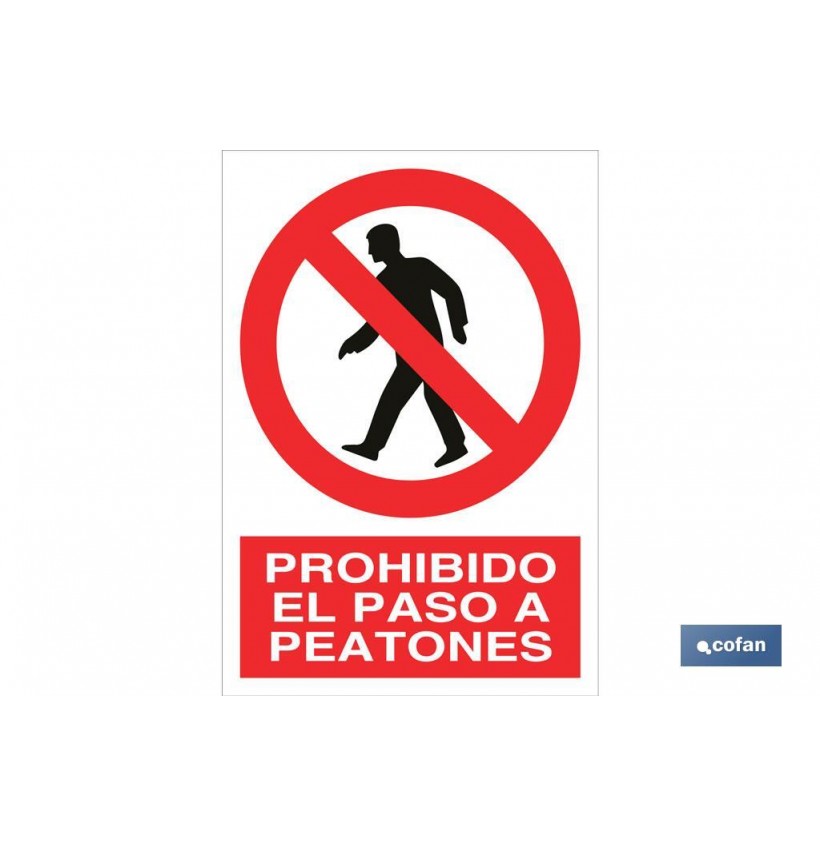 SEÑAL POLIESTIRENO 297X210 MM.