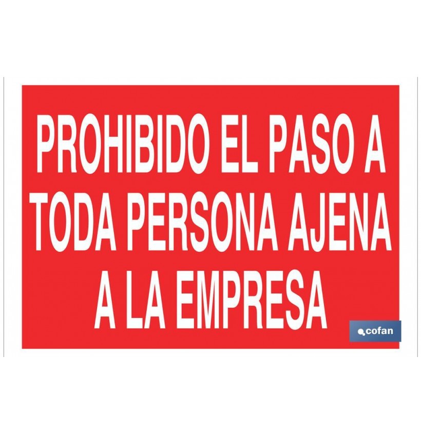 SEÑAL POLIESTIRENO 297X210MM