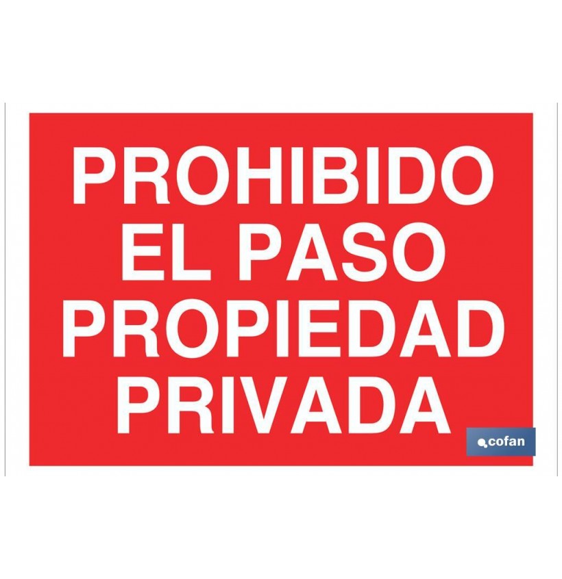 SEÑAL POLIESTIRENO 297X210MM