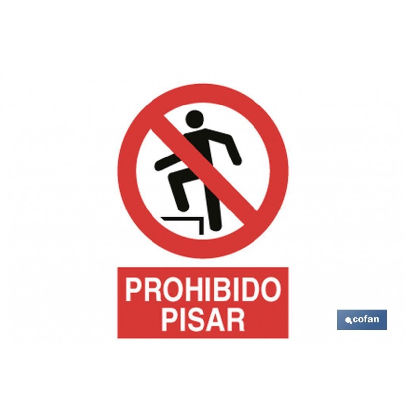 SEÑAL POLIESTIRENO 210X148MM.