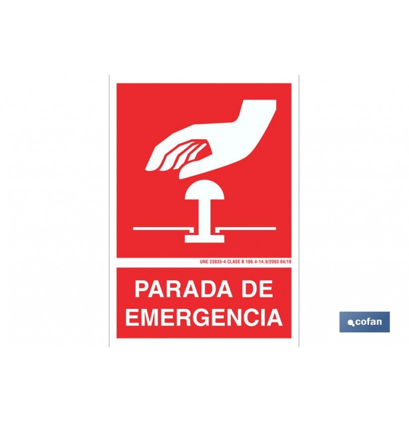 SEÑAL LUMINISCENTE 210X148MM.